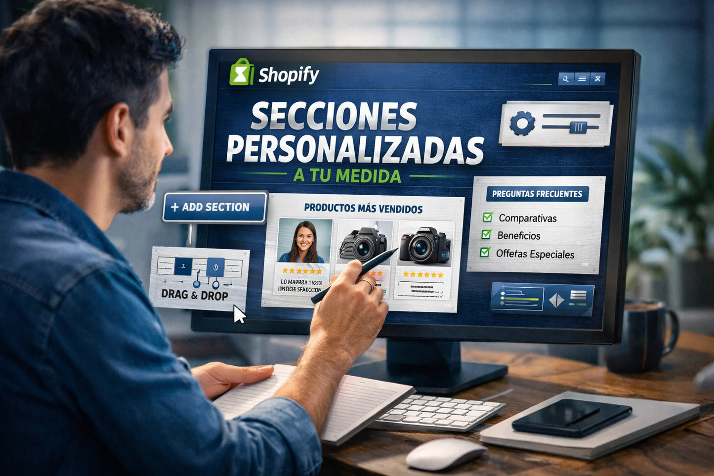Instalación secciones personalizadas